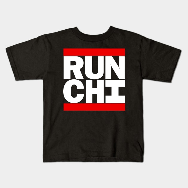 Chicago Marathon Runner Gift Kids T-Shirt by Sticky T